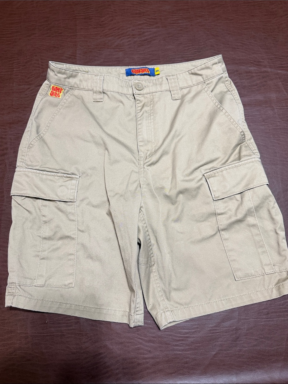 EMPYRE Beige/Tan Cargo Shorts with Multiple Pockets